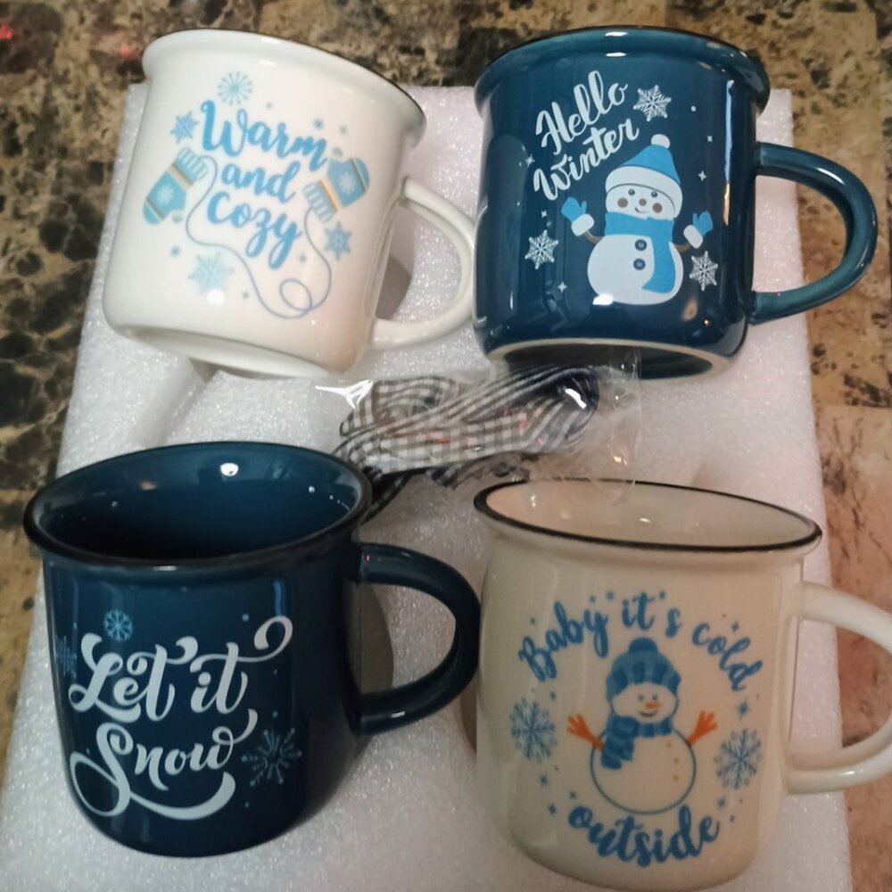 Lallisa Winter Coffee Mug  Set - Brand new!
